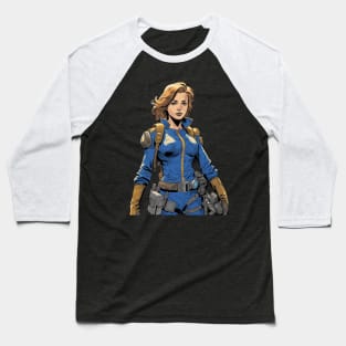 Vault Girl Wasteland Baseball T-Shirt